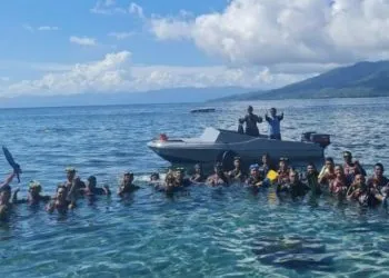Dalam Rangka Melatih dan Membiasakan Diri, Lanal Ternate Gelar Latihan Dasar di Perairan Malut