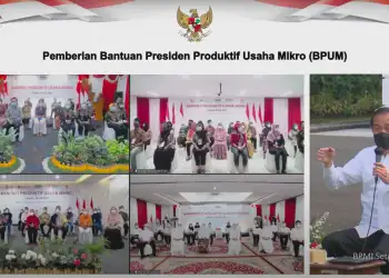 Banpres Produktif Usaha Mikro Diserahkan Presiden Joko Widodo