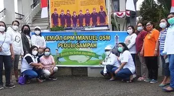 Peringati HUT GPM Ke-86 Jemaat GPM Imanuel OSM Canangkan Gerakan Peduli Sampah