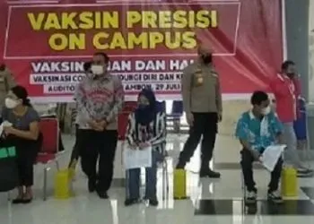 Polda Maluku Gandeng PMII Gelar Vaksinasi Covid 19
