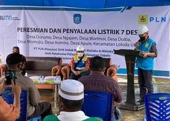 PLN Hadirkan Listrik Bagi 165 Pelanggan di 7 Desa di Halmahera Barat
