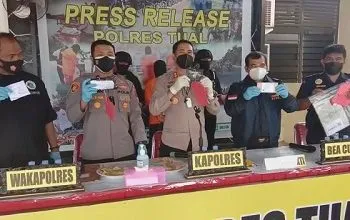 Kolaborasi Polres Tual dan Bea Cukai Gagalkan Penyelundupan Narkotika