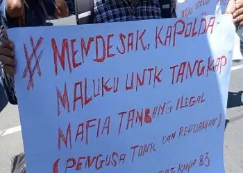 Mahasiswa Buru Demo Minta Tambang Emas Jadi Tambang Rakyat 