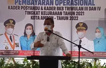 DPPKB Kota Ambon Lakukan Pembayaran Operasional 786 Kader Posyandu