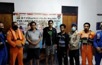 Polairud Polda Maluku Selamatkan  Dua Penumpang Longboat 