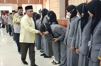 Sambut Kafilah Buru Dari Ajang MTQ – XXIX, Bupati Sampaikan Rasa Bangsa