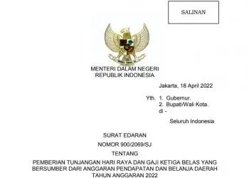 Mendagri Minta Percepatan Pemberian THR dan Gaji ke-13 oleh Pemda