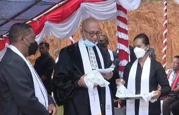 Ground Breaking Menandai Awal Pembangunan Gereja Bethfage Jemaat Soya