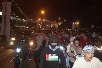 Pawai Malam Takbiran Di Ambon Berlangsung Kondusif