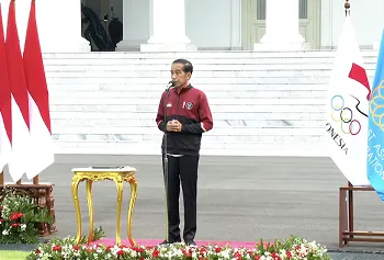 Presiden Jokowi Resmi Lepas Kontingen Indonesia Ke SEA Games Vietnam