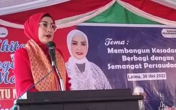 Sambangi Kecamatan Telutih Ina Latu Maluku Ajak generasi Muda Bangun Desa