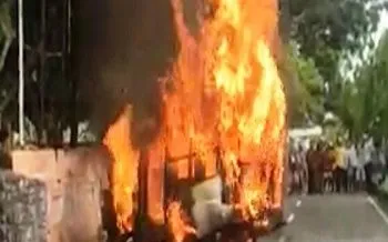 Polisi Masih Idetifikasi Penyebab Kebakaran Mobil Angkot Di Langgur