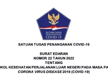 Inilah SE Satgas COVID-19 Tentang Protokol Perjalanan Luar Negeri