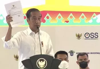 Presiden Jokowi Beri NIB Bagi Pelaku UMK Perseorangan