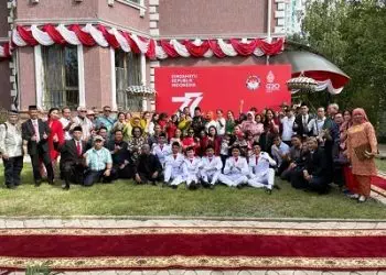 Kemeriahan Perayaan HUT ke-77 Republik Indonesia di Kazakhstan