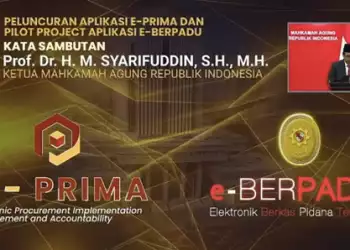 Mahkamah Agung Luncurkan Aplikasi e-Prima dan e-Berpadu