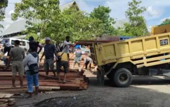 Pemkab Jayapura Bangun Kios Permanen Untuk Korban Kebakaran Pasar Pharaa