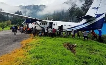Pesawat SAM Air Tergelincir di Beoga Papua