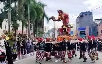 Peringati Nyepi, Umat Hindu di Ambon Gelar Pawai Ogoh-ogoh