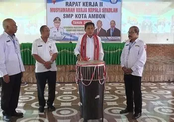 Buka Raker  MKKS, Penjabat Walikota IKM Diterapkan di Seluruh SD dan SMP