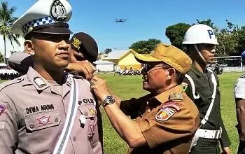 Kapolres dan Pj Bupati Malteng Pimpin Apel 