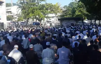 Ribuan Jemaah Muhammadiyah di Jayapura Gelar Salat Id 1444 H