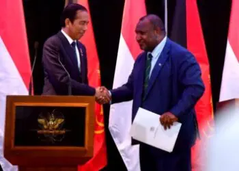 Presiden Jokowi Bersama PM James Marape Bahas Kerja Sama Indonesia Papua Nugini e1688568047473