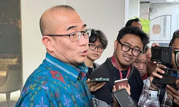 Ketua KPU RI Hasyim Asy'ari di Kantor KPU RI