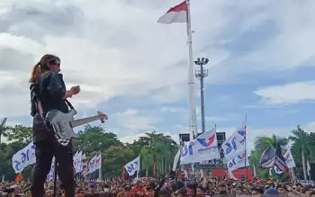 Kelompok musik KOTAK membuka gelaran kampanye terbuka 