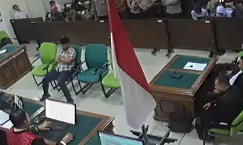 Calon anggota DPRD Kabupaten Purworejo Muhammad Abdullah menjalani sidang di PN Purworejo, Jawa Tengah