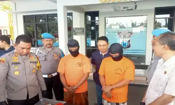 Tersangka kasus carok massal, Polres Bangkalan