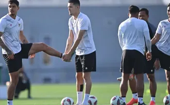 Timnas Indonesia melakukan latihan di Lapangan Al Egla 2, Lusail, Qatar