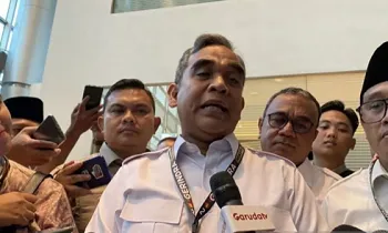 Sekretaris Jendral (Sekjen) Partai Gerindra sekaligus Wakil Ketua Tim Kampanye Nasional (TKN) Prabowo-Gibran, Ahmad Muzani