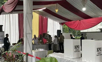 Suasana Tempat Pemungutan Suara (TPS) 10 Gambir, Jakarta Pusat