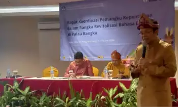 Sekretaris Badan Pengembangan dan Pembinaan Bahasa Kemendikbudristek Hafidz Muksin