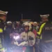 Suasana saat ratusan pemudik motor yang akan di kawal petugas polisi