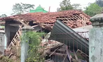 Rumah warga di Desa Jatisari, Kecamatan Bojongpicung, Cianjur, Jawa Barat