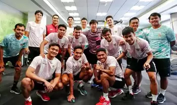 Menteri Pemuda dan Olahraga Dito, Pelatih Timnas Indonesia U-23 Shin Tae-yong dan Timnas Indonesia U23