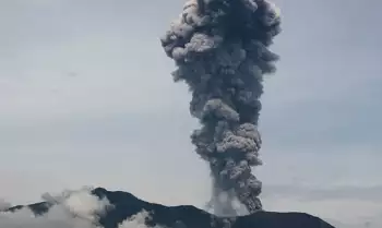 Penampakan erupsi Gunung Marapi Sumatera Barat beberapa waktu lalu