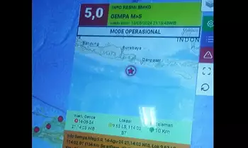 Pihak BPBD Jember mendapat informasi terkait dengan gempa bumi yang terjadi pada Rabu (14/8/2024) malam