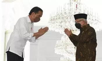 presiden silaturahmi dengan wapres di istana merdeka kris biro pers sekretariat presiden 7 169