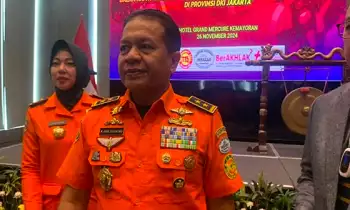 Deputi Operasi SAR dan Kesiapsiagaan Basarnas Laksamana Muda Eko Ribut Suyatno