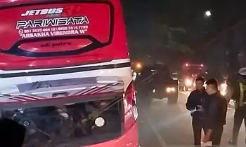 Bus pariwisata mengalami kecalakaan di Kota Batu, Jawa Timur, Rabu (8/1/2025) malam