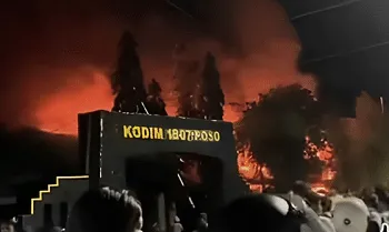 Kebakaran Kodim Poso