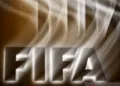 Logo FIFA di kantor pusatnya di Zurich, Swiss.