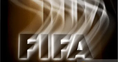 Logo FIFA di kantor pusatnya di Zurich, Swiss.