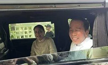 joko widodo ditemani iriana