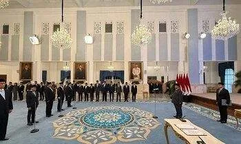 prabowo lantik menteri