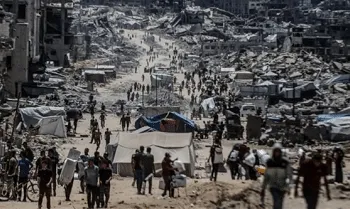 Ribuan Pengungsi Palestina Kembali ke Gaza Setelah Gencatan Senjata