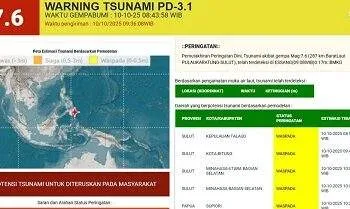 gempa magnitudo 7,6